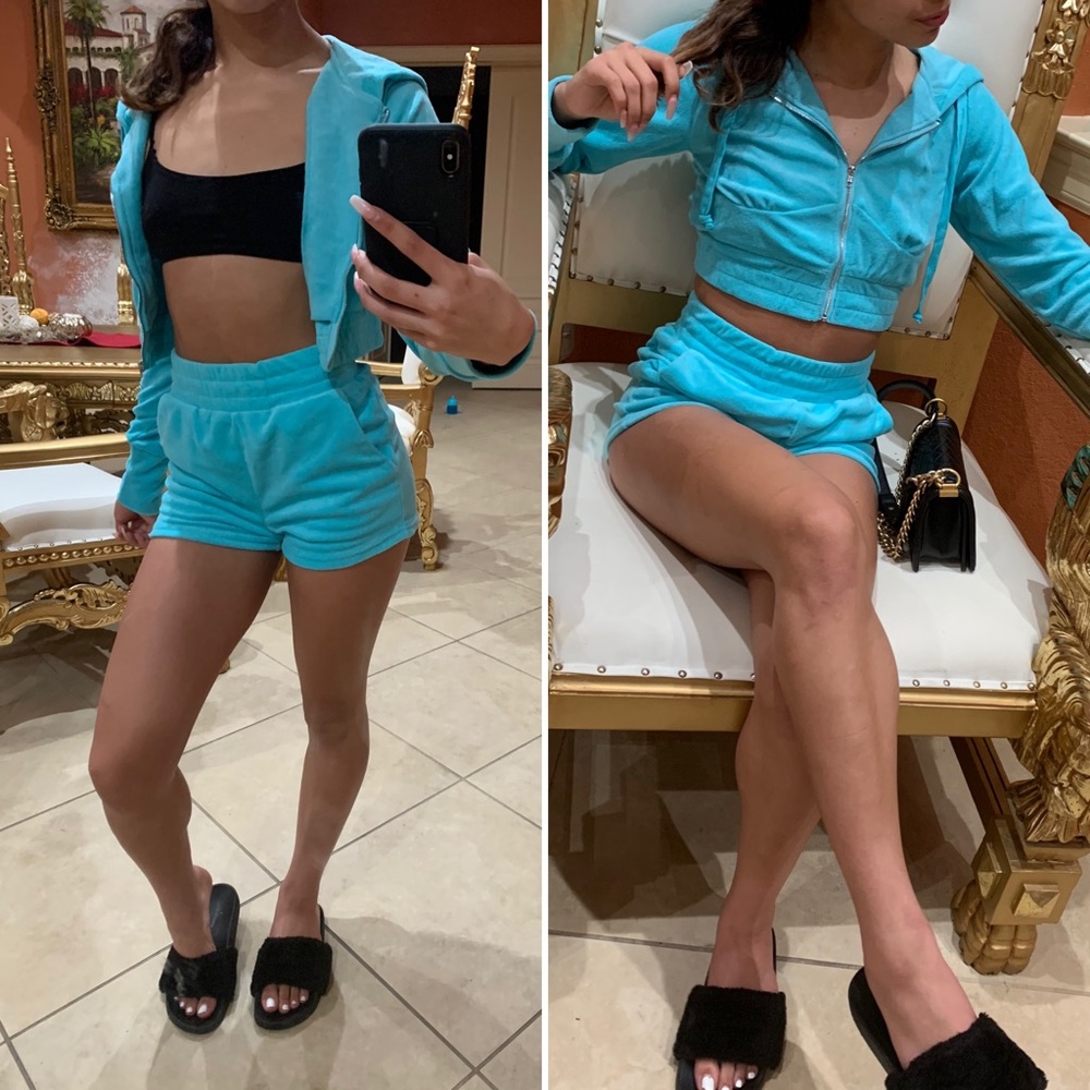 CIELO Hoodie  Set - Baby Blue - Picture 3 of 4